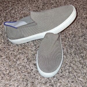 Rothy's Women's  The Original Slip-On Loafers - Latte Tan and Blue